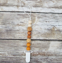 Load image into Gallery viewer, Giraffe Paci Clip + rattle Teether combo