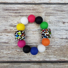 Load image into Gallery viewer, Rainbow Unicorn Paci Clip and Teether Combo