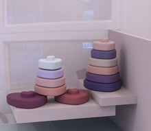 Load image into Gallery viewer, Silicone stacker toys
