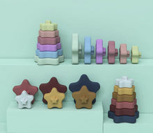 Load image into Gallery viewer, Silicone stacker toys